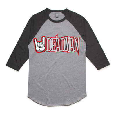 Deadman Industries - Horns 3/4 Sleeve - 3/4 Raglan Tee Unisex Thumbnail