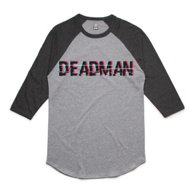 Deadman i industries - Glitch 3/4 Sleeve - 3/4 Raglan Tee Unisex Thumbnail